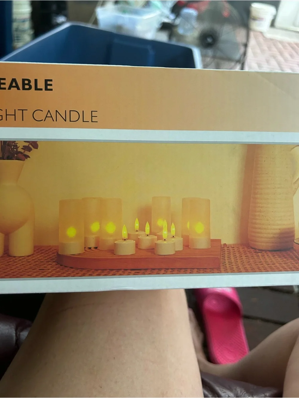 Rechargeable LED Tea Light Candles - Warm Yellow